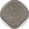 Монета. Нидерландские Антильские острова. 5 центов 1977 год. ав.