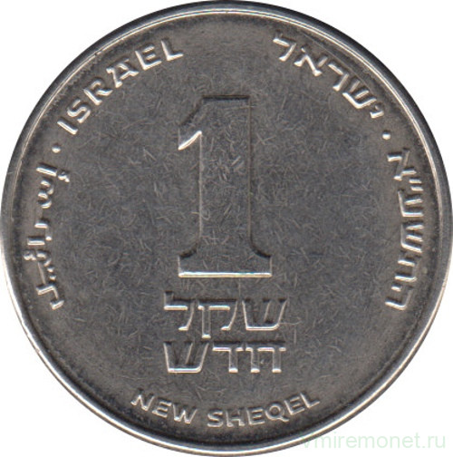 Монета. Израиль. 1 новый шекель 2011 (5771) год.