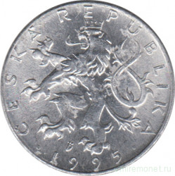 Монета. Чехия. 50 геллеров 1995 год.