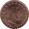 Монета. Люксембург. 5 центов 2016 год. ав.
