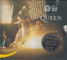 Монета. Великобритания. 5 фунтов 2020 год. "Queen". "Live At Wembley". В буклете. (с плакатом). титул.