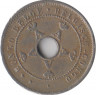 Монета. Бельгийское Конго. 5 сантимов 1911 год. рев.
