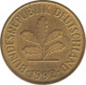 Монета. ФРГ. 5 пфеннигов 1992 год. Монетный двор - Штутгарт (F). ав.