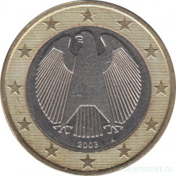 Монета. Германия. 1 евро 2003 год (А).