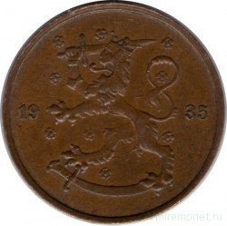 Монета. Финляндия. 5 пенни 1935 год.