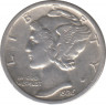 Монета. США. 10 центов 1926 год. ав.