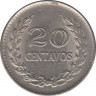 Монета. Колумбия. 20 сентаво 1970 год. рев.