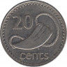 Монета. Фиджи. 20 центов 1990 год. рев.