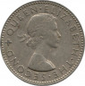 Монета. Новая Зеландия. 1 шиллинг 1958 год. 