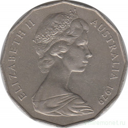 Монета. Австралия. 50 центов 1979 год.