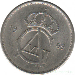 Монета. Швеция. 10 эре 1969 год. 