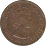 Монета. Британские Восточные Карибские территории. 1 цент 1965 год. рев.