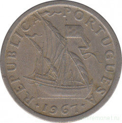 Монета. Португалия. 2,5 эскудо 1967 год.