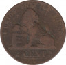 Монета. Бельгия. 2 цента 1864 год. рев.