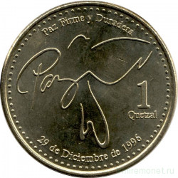 Монета. Гватемала. Набор 5 штук. 5, 10, 25, 50 сентаво, 1 кетцаль 2009 - 2012 год.