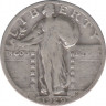 Монета. США. 25 центов 1929 год. ав.
