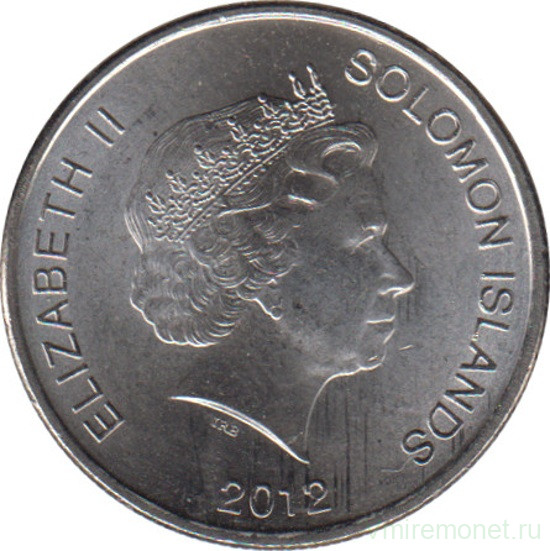 Монета. Соломоновы острова. 20 центов 2012 год.