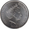 Монета. Соломоновы острова. 20 центов 2012 год. рев.