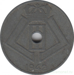 Монета. Бельгия. 5 сантимов 1942 год. BELGIE-BELGIQUE.