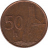  Монета. Словакия. 50 гелеров 2000 год. рев.