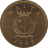 Монета. Мальта. 1 цент 2004 год. ав.