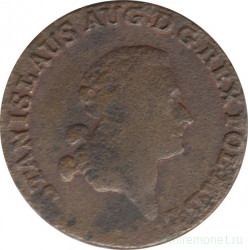 Монета. Польша. 3 гроша 1792 год. (реверс - "GROSSUS" , "MV").