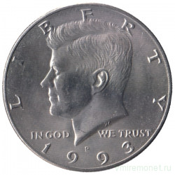 Монета. США. 50 центов 1993 год. Монетный двор P. 