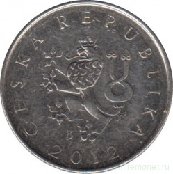 Монета. Чехия. 1 крона 2012 год.