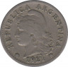 Монета. Аргентина. 5 сентаво 1921 год. ав.