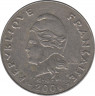 Монета. Французская Полинезия. 20 франков 2006 год. ав.