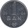  Монета. Молдова. 1 бан 2004 год. ав.