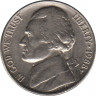 Монета. США. 5 центов 1988 год. Монетный двор P. ав.