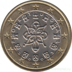 Монета. Португалия. 1 евро 2003 год.