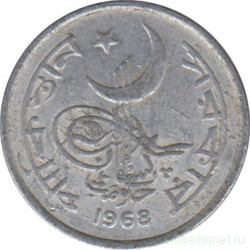 Монета. Пакистан. 1 пайс 1968 год.