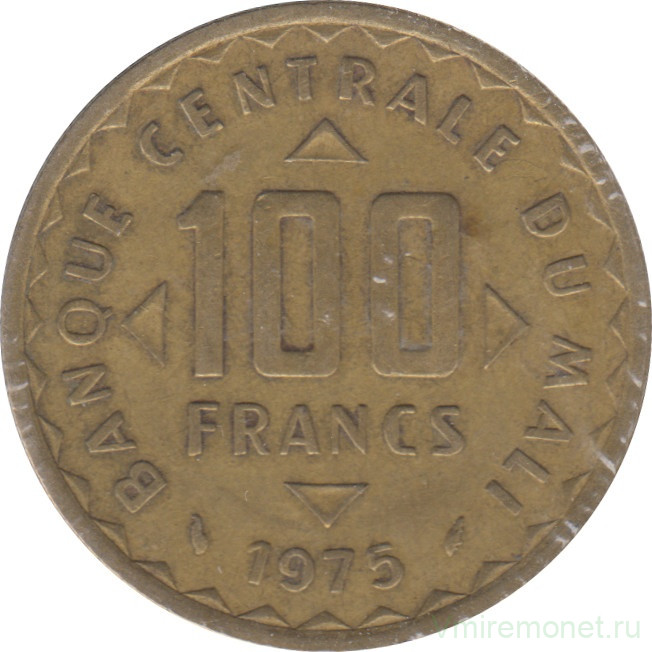 Монета. Мали. 100 франков 1975 год. ФАО.