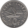 Монета. Новая Каледония. 10 франков 1977 год. рев.