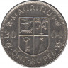 Монета. Маврикий. 1 рупия 2004 год. ав.