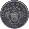 Монета. Сейшельские острова. 25 центов 1993 год. ав.