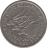 Монета. Центральноафриканский экономический и валютный союз (ВЕАС). 50 франков 1985 год. (Габон - D). ав.