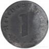 Монета. Германия. Третий Рейх. 1 рейхспфенниг 1942 год. Монетный двор - Вена (B). Монета. Германия. Третий Рейх. 1 рейхспфенниг 1942 год. Монетный двор - Вена (B).