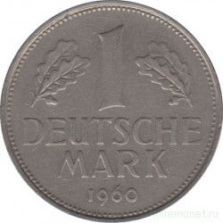 Монета. ФРГ. 1 марка 1960 год. Монетный двор - Мюнхен (D).