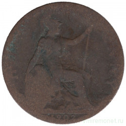 Монета. Великобритания. 1/2 пенни 1902 год.