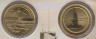 Монета. Австралия. Набор 2 монеты 1 доллар 2014 год. 100 лет австралийской военной авиации о подводному флоту. В конверте. ав.