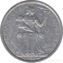 Монета. Французская Полинезия. 1 франк 1983 год.