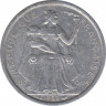 Монета. Французская Полинезия. 1 франк 1983 год. ав.