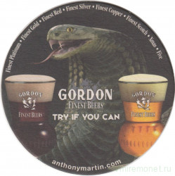 Подставка. Пиво  "Gordon".