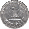 Монета. США. 25 центов 1961 год. Монетный двор D. рев.