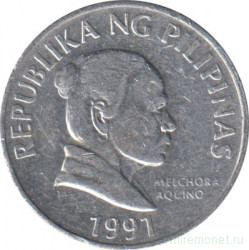 Монета. Филиппины. 5 сентимо 1991 год.