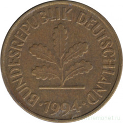 Монета. ФРГ. 5 пфеннигов 1994 год. Монетный двор - Берлин (А).