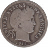 Монета. США. 10 центов 1914 год. ав.